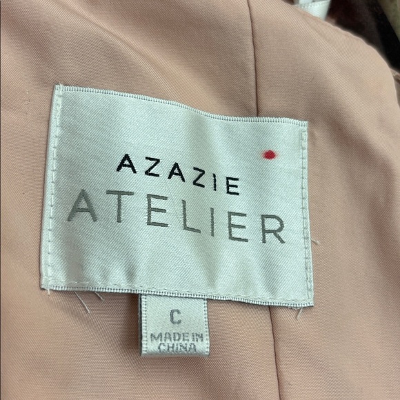 NWT Azazie Atelier Karla Mauve Multi Midi Dress XS - Picture 12 of 15